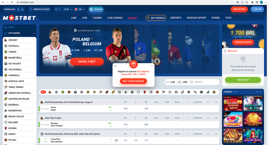 Site do Cassino Mostbet PT